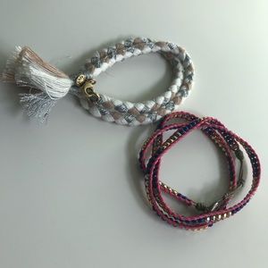 Lot of two wrap bracelets
